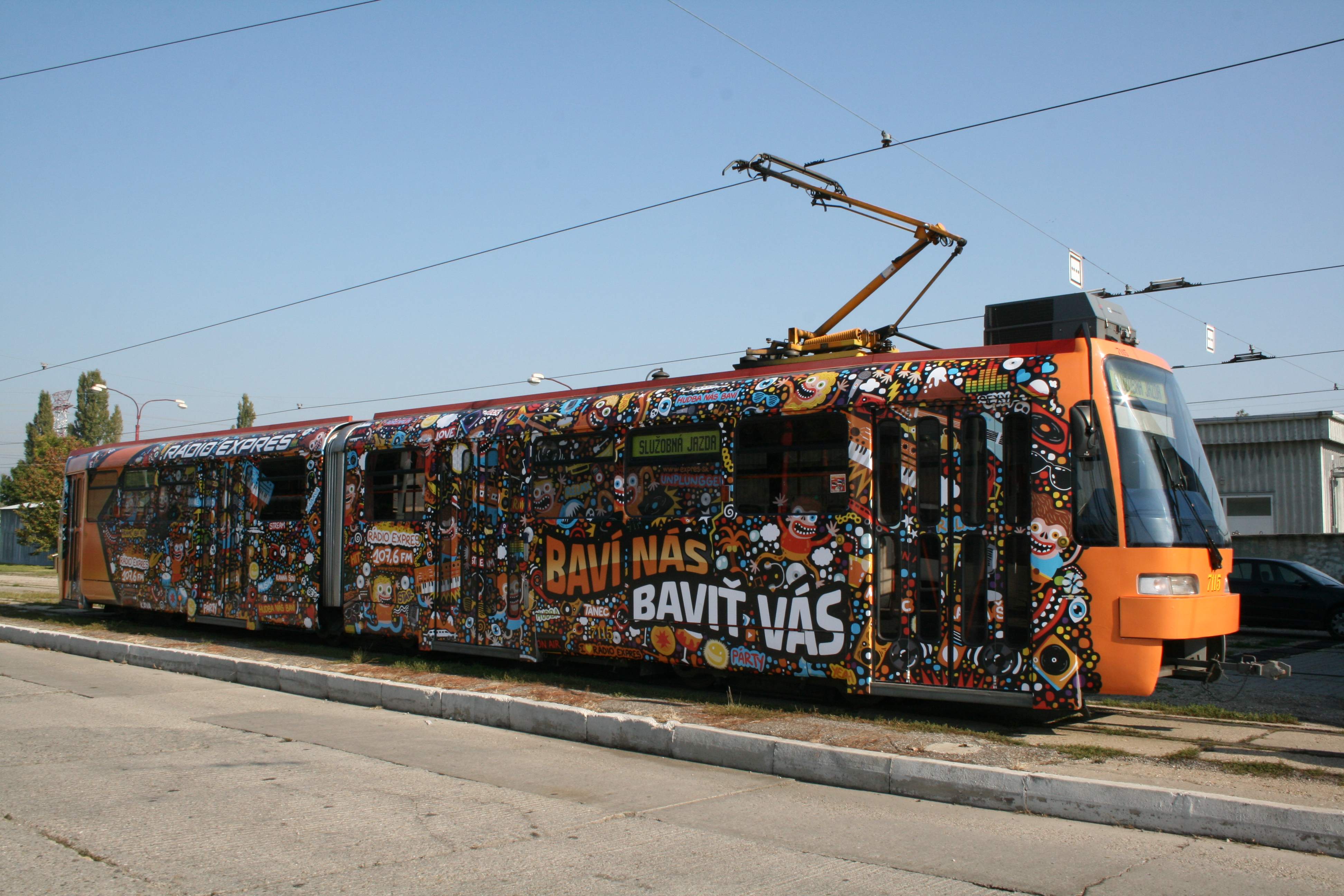 Radio Expres Tram Design in Slovakia 441