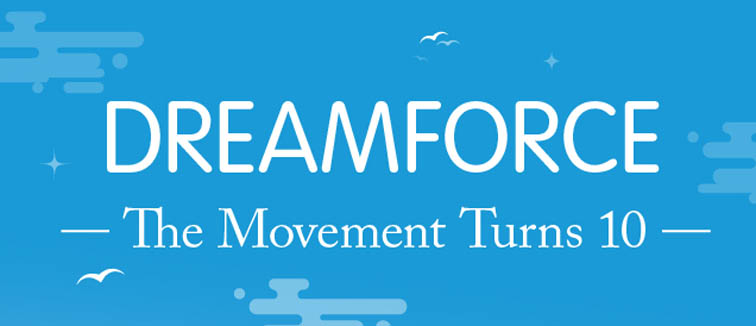 History of Dreamforce Infographic 4202