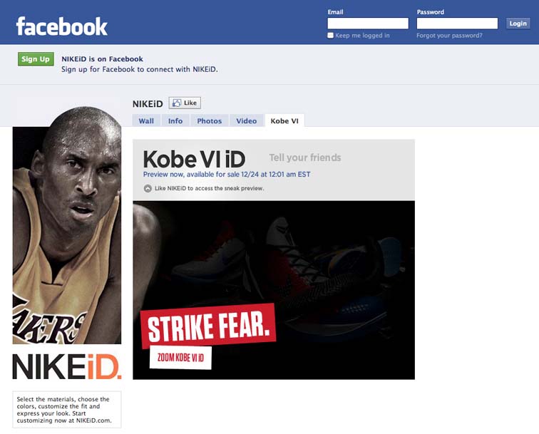 Kobe VI Facebook Tab 6931
